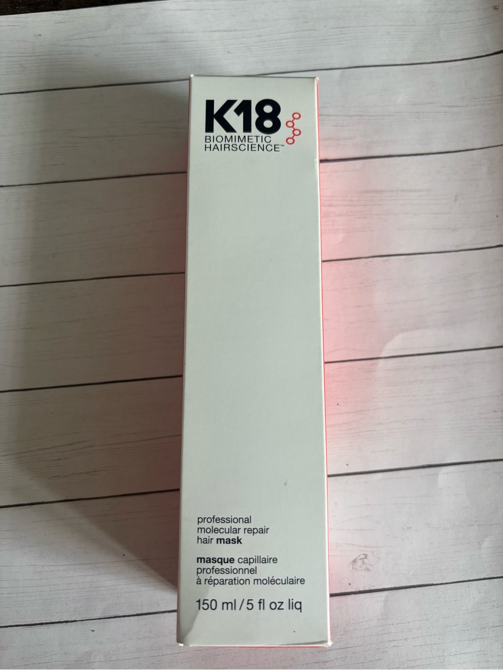 K18 Biomimetic Hairscience Professional Molecular Repair Hair Mask - White